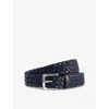 Polo Ralph Lauren Mens Newport Navy/brown Pl Wstend Braid-belt-medium