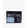 Polo Ralph Lauren Mens  Branded-waistband Pack Of Two Stretch-cotton Boxer Trunks In Office Blue/navy Aob