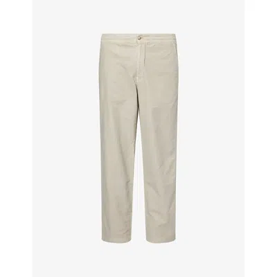 Polo Ralph Lauren Mens Drawstring Straight-leg Cotton-poplin Trousers Olive