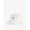 Polo Ralph Lauren Mens Classic Logo-embroidered Adjustable Cotton Cap Pale Cream In White