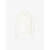 Polo Ralph Lauren Mens Embroidered-logo Double-knit Cotton-jersey Hoody Pale Cream Xl