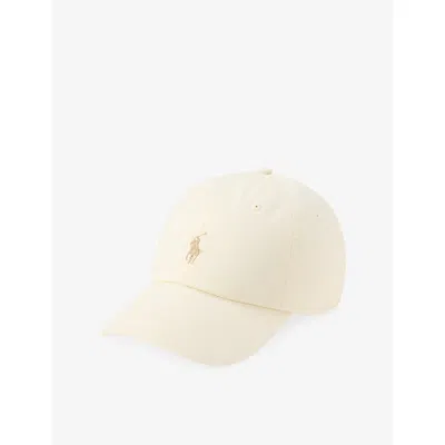 Polo Ralph Lauren Mens Parchment Cream Pony Logo-embroidered Cotton Baseball Cap In Multi