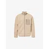 Polo Ralph Lauren Mens Adirondack Heather Patch-pocket Logo-embroidered Fleece Jacket In Adirondack Heather