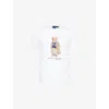 Polo Ralph Lauren White Polo Bear T-shirt Custom Slim-fit In White