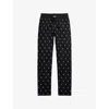 Polo Ralph Lauren Mens Logo-print Cotton-jersey Pyjama Bottoms Polo Black Aopp In Black