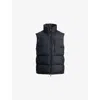 Polo Ralph Lauren Mens Polo Black Brand-embroidered Padded Shell Gilet Xxl In Black