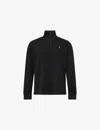 Polo Ralph Lauren Mens Polo Black Estate Funnel-neck Regular-fit Cotton-jersey Sweatshirt Xxl In Polo Black