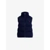Polo Ralph Lauren Mens  Brand-embroidered Wool And Cashmere Gilet In Blue