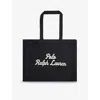 Polo Ralph Lauren Mens  East West Large Canvas Tote Bag In Black