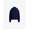 Polo Ralph Lauren Mens  Hooded Cable-knit Wool And Cashmere-blend Puffer In Blue