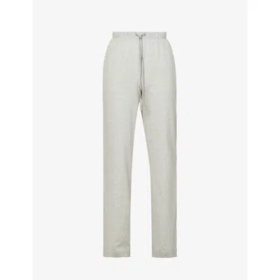 Polo Ralph Lauren Logo-embroidered Cotton-jersey Pyjama Bottoms In Andover Heather