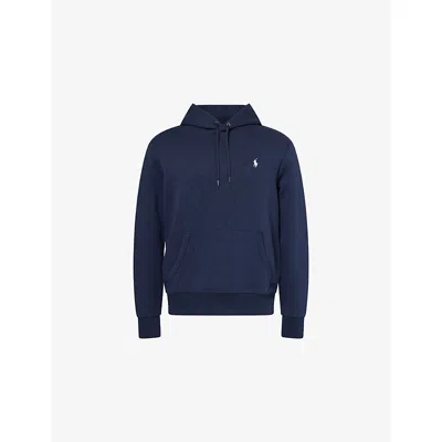 POLO RALPH LAUREN MENS AVIATOR NAVY/C1730 LOGO-EMBROIDERED KNIT-TECH COTTON-BLEND HOODY XXL