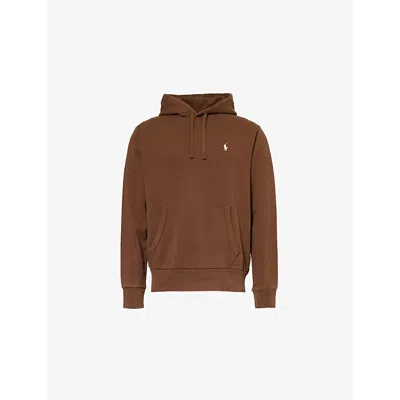 Polo Ralph Lauren Logo Hoodie In Pale Russet