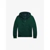Polo Ralph Lauren Mens Moss Agate Zipped Logo-embroidered Cotton-blend Hoody In Green