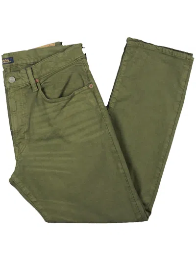 Polo Ralph Lauren Mens Relaxed Low Rise Straight Leg Jeans In Green