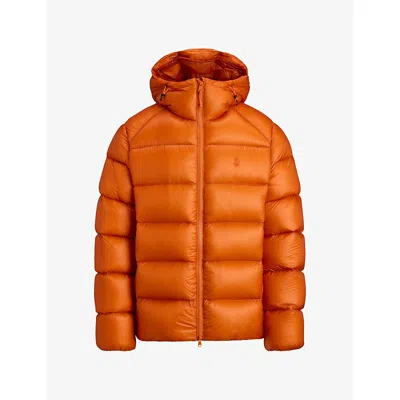 Polo Ralph Lauren Mens Run Woven Puffer Jacket Coastal Orange