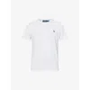 Polo Ralph Lauren Man's White Cotton T-shirt With Logo In White