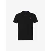 Polo Ralph Lauren Short-sleeve Polo Shirt With Traditional Collar And Embroidered Logo In Black