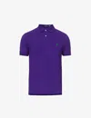 Polo Ralph Lauren Ralph Lauren Custom Slim Fit Polo T Shirt Purple In Purple