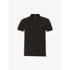 Polo Ralph Lauren Short-sleeve Polo Shirt With Traditional Collar And Embroidered Logo In Black