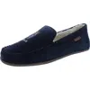 Polo Ralph Lauren Bear Moccasin Mens Faux Suede Memory Foam Loafer Slippers In Blue