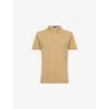 Polo Ralph Lauren Short Sleeve Polo With Contrast Logo In Neutral