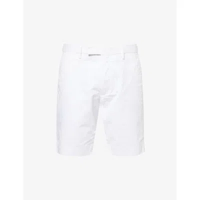 Polo Ralph Lauren Mens White Mid-rise Slim-fit Cotton-twill Chino Shorts