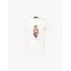 Polo Ralph Lauren Mens White Polo Bear Graphic-print Cotton-jersey T-shirt Xxl In White