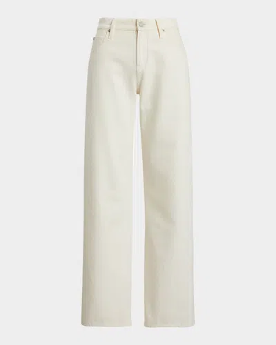 Polo Ralph Lauren Mercer Relaxed Wide-leg Jeans In Glacial Wh