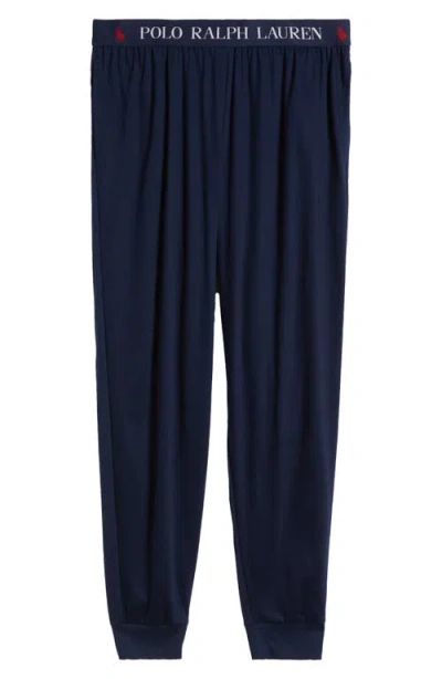 Polo Ralph Lauren Mercerized Cotton Pajama Joggers In Cruise Navy