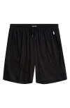 Polo Ralph Lauren Mercerized Cotton Pajama Shorts In Black
