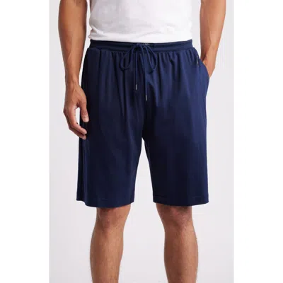 Polo Ralph Lauren Mercerized Cotton Pajama Shorts In Classic Navy/gold