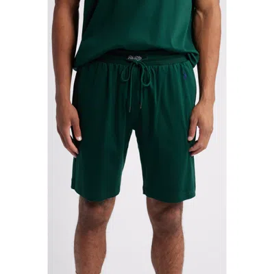 Polo Ralph Lauren Mercerized Cotton Pajama Shorts In Moss