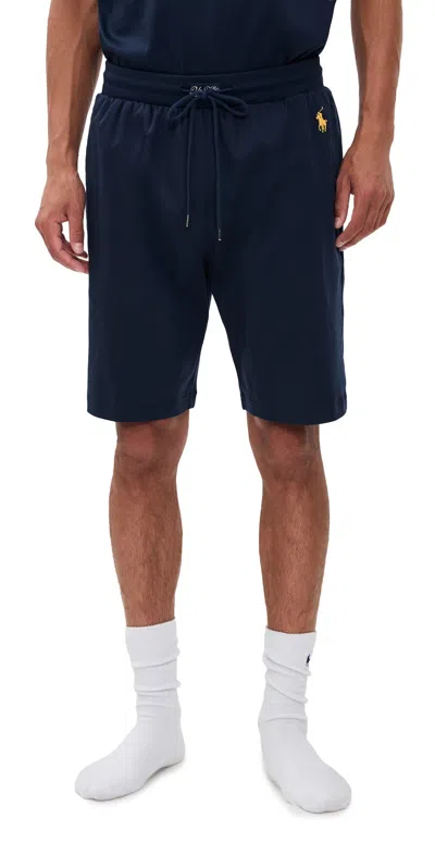 Polo Ralph Lauren Mercerized Cotton Sleep Shorts Cruise Navy In Blue