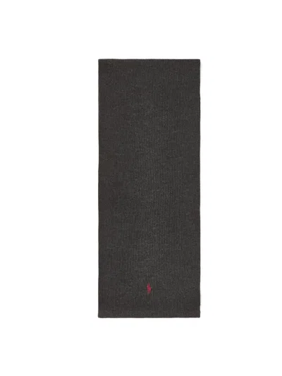 Polo Ralph Lauren Merino Scarf In Grey
