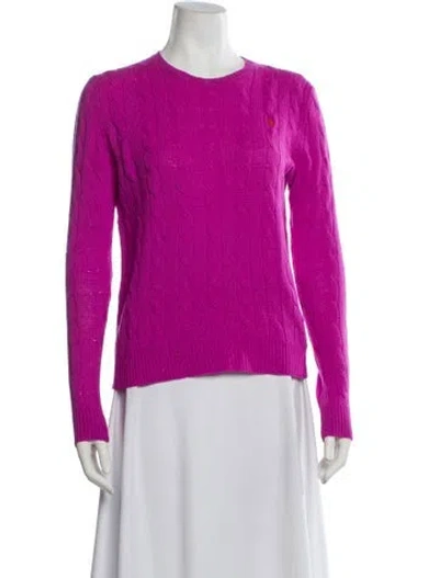 Pre-owned Polo Ralph Lauren Merino Wool Crew Neck Sweater In Multi