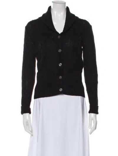 Pre-owned Polo Ralph Lauren Merino Wool Sweater In Black