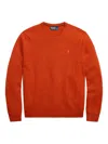 Polo Ralph Lauren Crewneck Sweatshirt In Fine Italian Wool In Orange