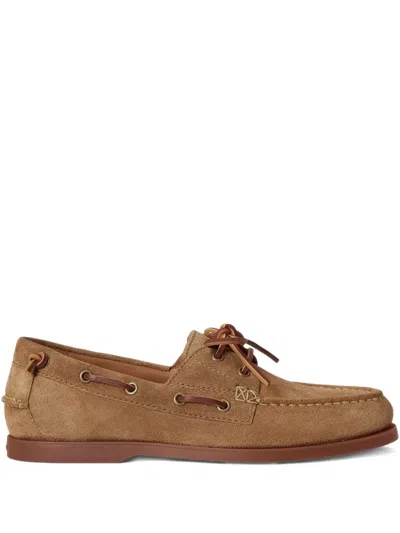Polo Ralph Lauren Merton Boat Shoes In Brown