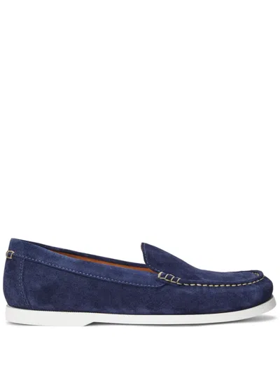 Polo Ralph Lauren Merton Suede Loafers In 蓝色