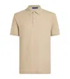 Polo Ralph Lauren Mesh Cotton Honeycomb Polo Shirt In Neutral