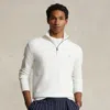 Polo Ralph Lauren Mesh-knit Cotton Quarter-zip Jumper In White