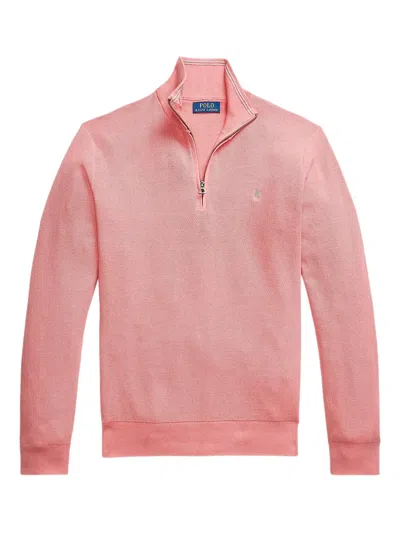 POLO RALPH LAUREN MESH-KNIT COTTON SWEATER