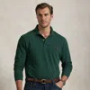 Polo Ralph Lauren Custom Slim Fit Long Sleeve Polo Shirt In Scotch Pine Heather