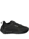 Polo Ralph Lauren Mesh-panel Suede Trainers In Black