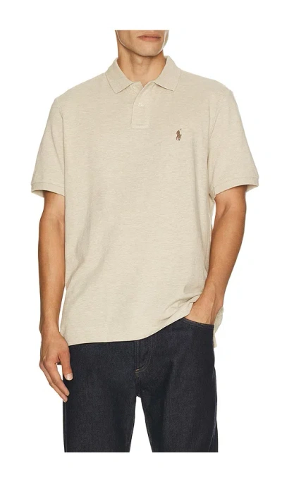 Polo Ralph Lauren Mesh Polo In Brown