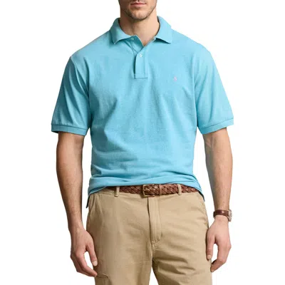 Polo Ralph Lauren Mesh Polo Shirt In Turquoise Nova Hthr