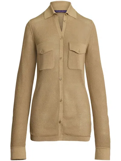 Polo Ralph Lauren Mesh Shirt In Neutrals