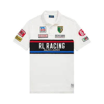 Pre-owned Polo Ralph Lauren Mesh Short-sleeve Polo Shirt 'white' | Men's Size L