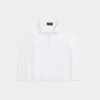 Polo Ralph Lauren Mesh Uniform Long-sleeve Polo Shirt In White
